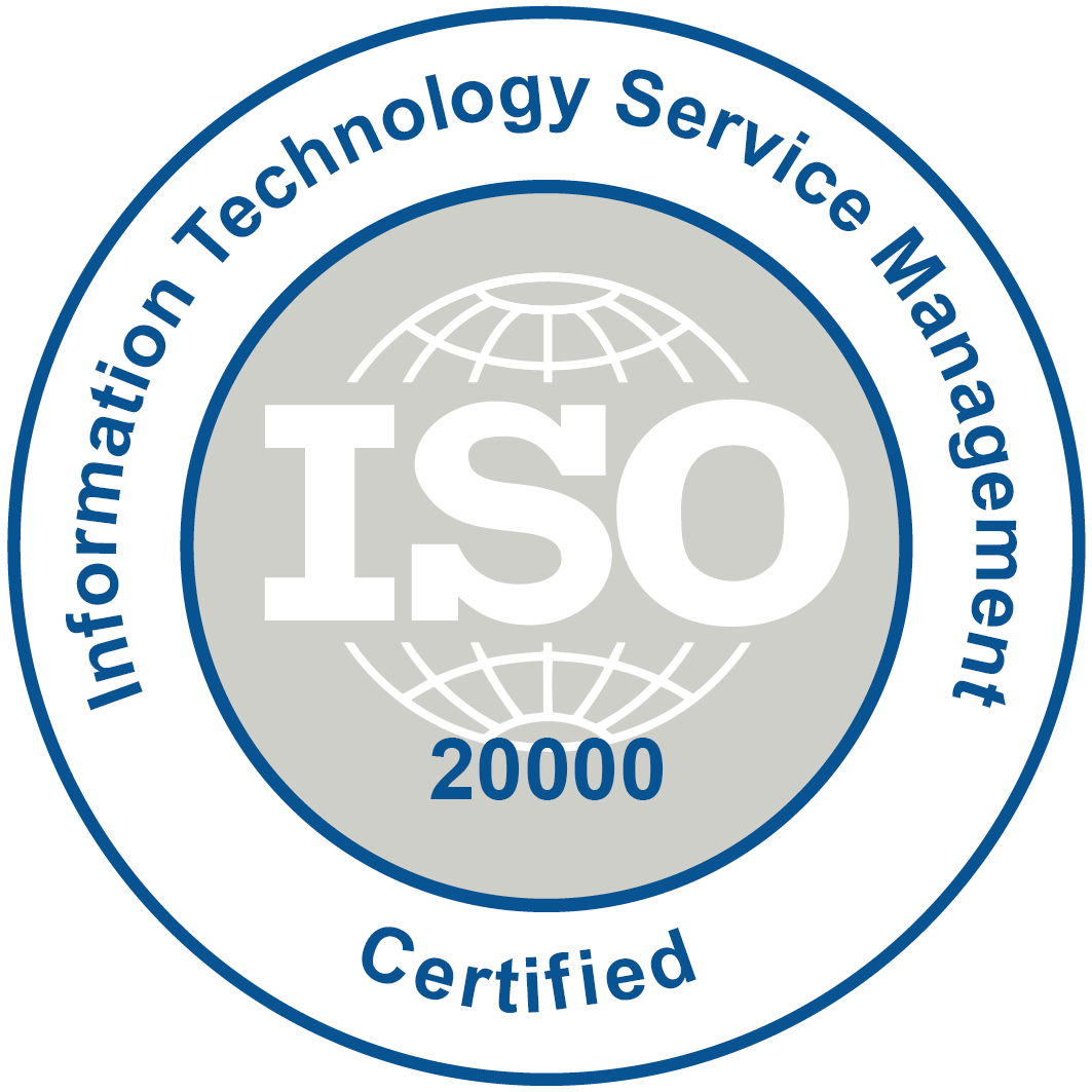 ISO 20000 Information Technology Service Management Certified