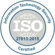 ISO 27013:2015 Information Technology Security Certified